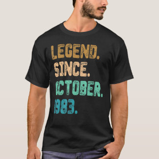 Camiseta Legenda de 39 anos desde outubro de 1983 39º anive