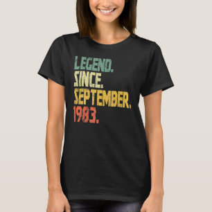 Camiseta Legenda De 39 Anos Desde Setembro De 1983 49º Bir