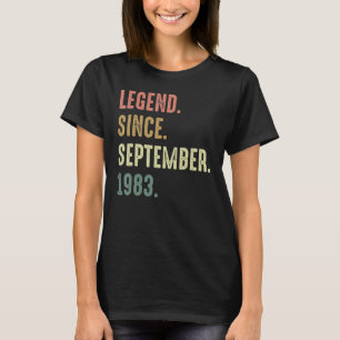 Camiseta Legenda De 39 Anos Desde Setembro De 1983 49º Bir