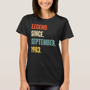 Camiseta Legenda De 39 Anos Desde Setembro De 1983 49º Bir