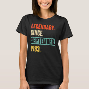 Camiseta Legenda De 39 Anos Desde Setembro De 1983 49º Bir