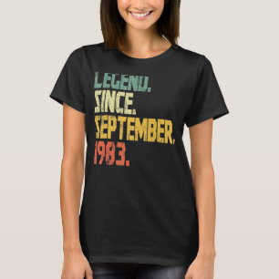 Camiseta Legenda De 39 Anos Desde Setembro De 1983 49º Bir