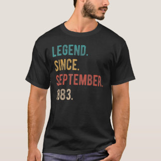 Camiseta Legenda De 39 Anos Desde Setembro De 1983 49º Bir