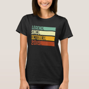 Camiseta Legenda De 3 Anos De aniversário de 3 anos desde o
