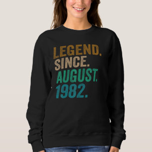 Camiseta Legenda De 40 Anos Desde Agosto De 1982 aniversári