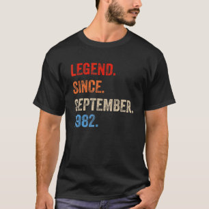 Camiseta Legenda De 40 Anos Desde Setembro De 1982 40º Bir
