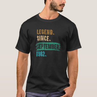Camiseta Legenda de 40 anos desde setembro de 1982 Quarenta