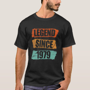 Camiseta Legenda De 43 Anos Desde 1979 43º Aniversário