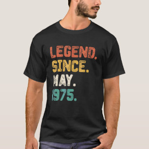 Camiseta Legenda De 47 Anos De Idade Desde Maio De 1975 47º