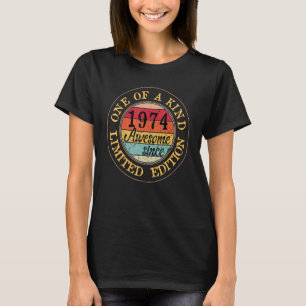 Camiseta Legenda de 48 anos desde 1974 48º dia B Vintage Aw