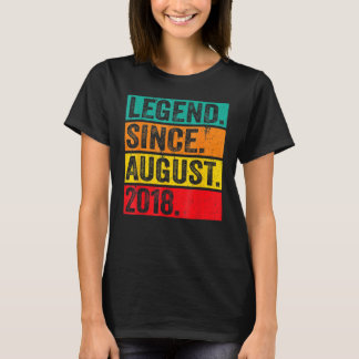 Camiseta Legenda de 4 anos desde agosto de 2018 4º aniversá