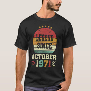 Camiseta Legenda De 51 Anos Desde Outubro De 1971 51ruas