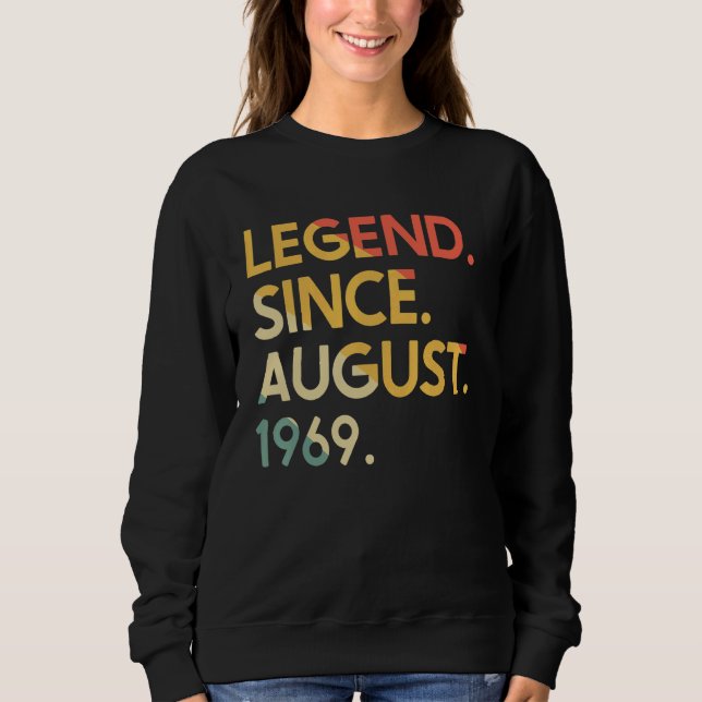 Camiseta Legenda de 53 anos desde agosto de 1969 53ª (Frente)