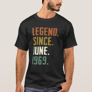 Camiseta Legenda De 53 Anos Desde Junho De 1969 53º Anivers