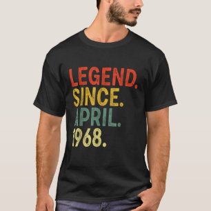 Camiseta Legenda de 55 anos desde abril de 1968 55º anivers