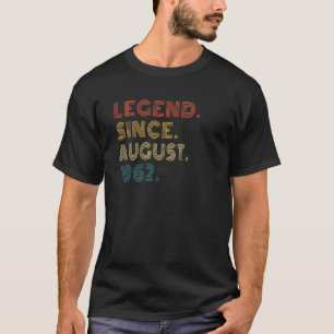 Camiseta Legenda de 60 anos desde agosto de 1962 60th B
