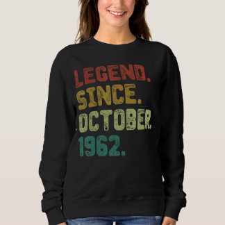 Camiseta Legenda de 60 anos desde outubro de 1962 60º anive