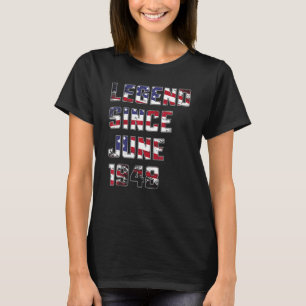 Camiseta Legenda de 74 anos desde junho de 1948 74º anivers