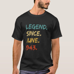 Camiseta Legenda de 79 anos desde junho de 1943 79º anivers