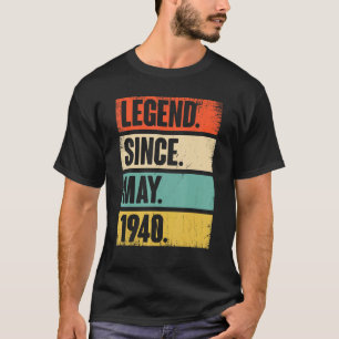 Camiseta Legenda de 82 anos desde maio de 1940 82º aniversá
