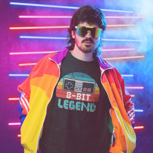 Camiseta Legenda de 8 bits - Jogo de vídeo