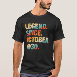 Camiseta Legenda De 91 Anos De Aniversário Da rua Desde Out