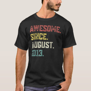 Camiseta Legenda De 9 Anos Desde Agosto De 2013 9º Aniversá
