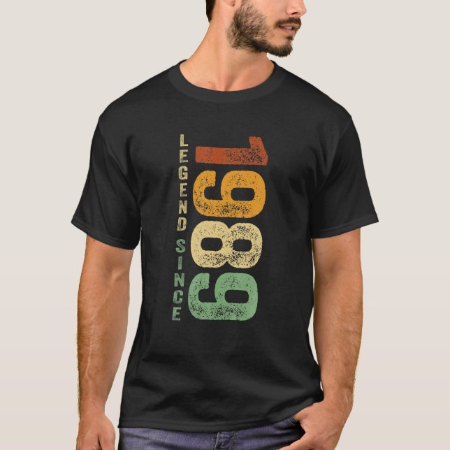 Camiseta Legenda De Aniversário De 1989 Desde 1989 Oferece  (Frente)