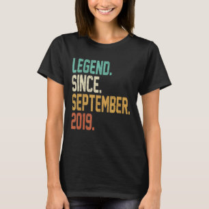 Camiseta Legenda de aniversário de 3 anos com 3 anos desde 