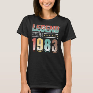 Camiseta Legenda De aniversário de 40 anos 40 Anos Desde 19