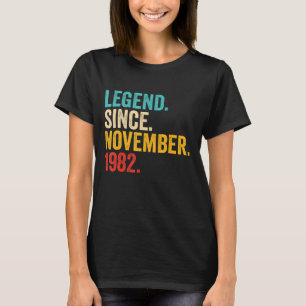 Camiseta Legenda de aniversário de 40 anos de 40 anos desde