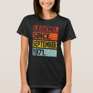 Camiseta Legenda de aniversário de 511 ruas desde setembro 
