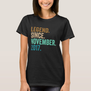 Camiseta Legenda De Aniversário De 5 Desde Novembro De 2017
