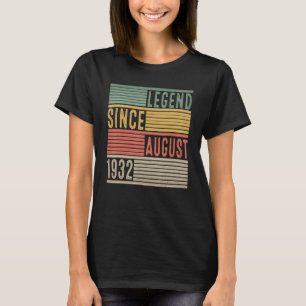 Camiseta Legenda De Aniversário De 90 Desde Agosto De 1932