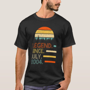 Camiseta Legenda De Aniversário Retroativa De 18 Anos Desde