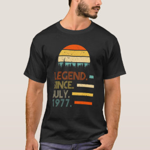 Camiseta Legenda De Aniversário Retroativa De 44 Anos Desde
