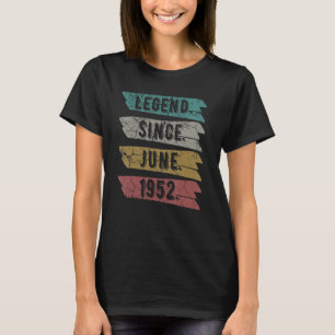 Camiseta Legenda De Decoração De Aniversário De 70 De 70 An