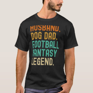 Camiseta Legenda de futebol do Pai de Cão-Marido
