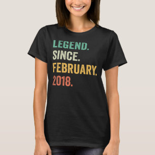 Camiseta Legenda de Garoto 5 de Aniversário De 5 Anos Desde