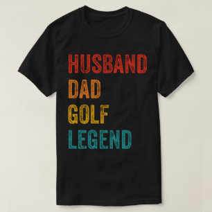 Camiseta Legenda de golfe Pai Marido