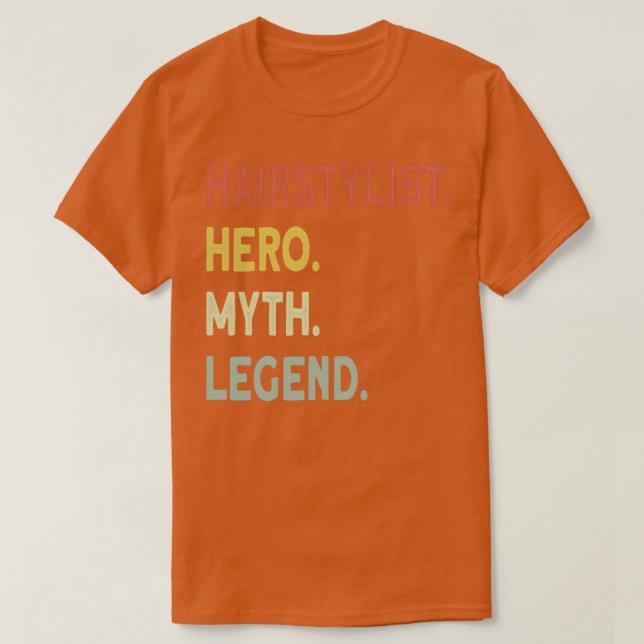 Camiseta legenda de Hairstylist (Frente do Design)