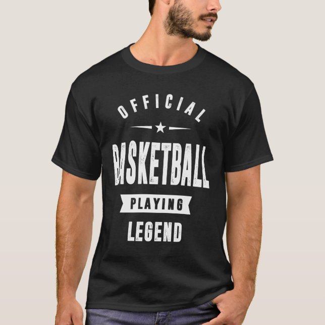 Camiseta Legenda de jogar basquete oficial (Frente)
