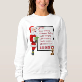 Camiseta Legenda de Natal para Reindeer de Papais noeis Per