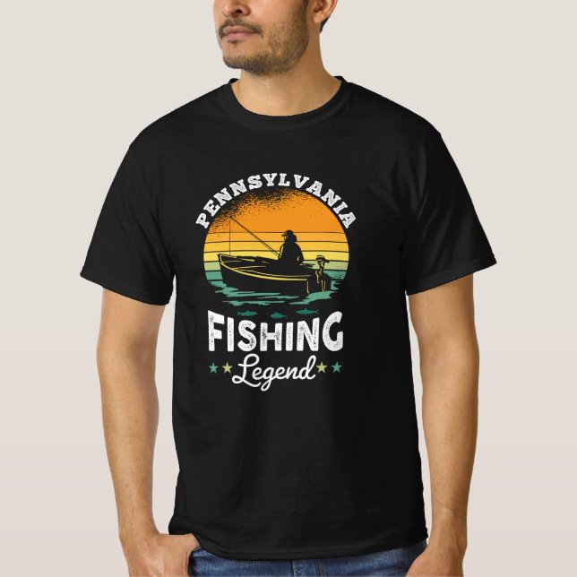 Camiseta Legenda de pesca da Pensilvânia: Presentes de peix (Frente)