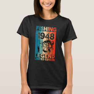 Camiseta Legenda De Pesca Do Pescador De Peixes Vintage 194