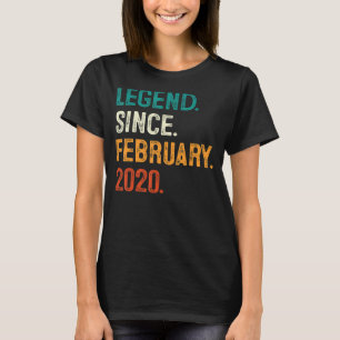 Camiseta Legenda De Presente De 3 Anos Desde Fevereiro De 2