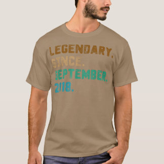 Camiseta Legenda De Presente De 4 Anos Desde Setembro De 20