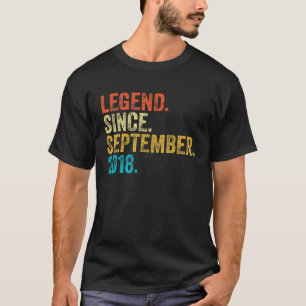 Camiseta Legenda de presente de 4 anos desde setembro de 20