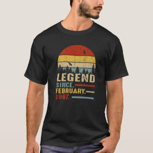 Camiseta Legenda De Presente De 54 Anos De Idade Retroativa