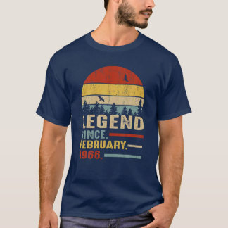 Camiseta Legenda De Presente De 55 Anos De Idade Para O Ani